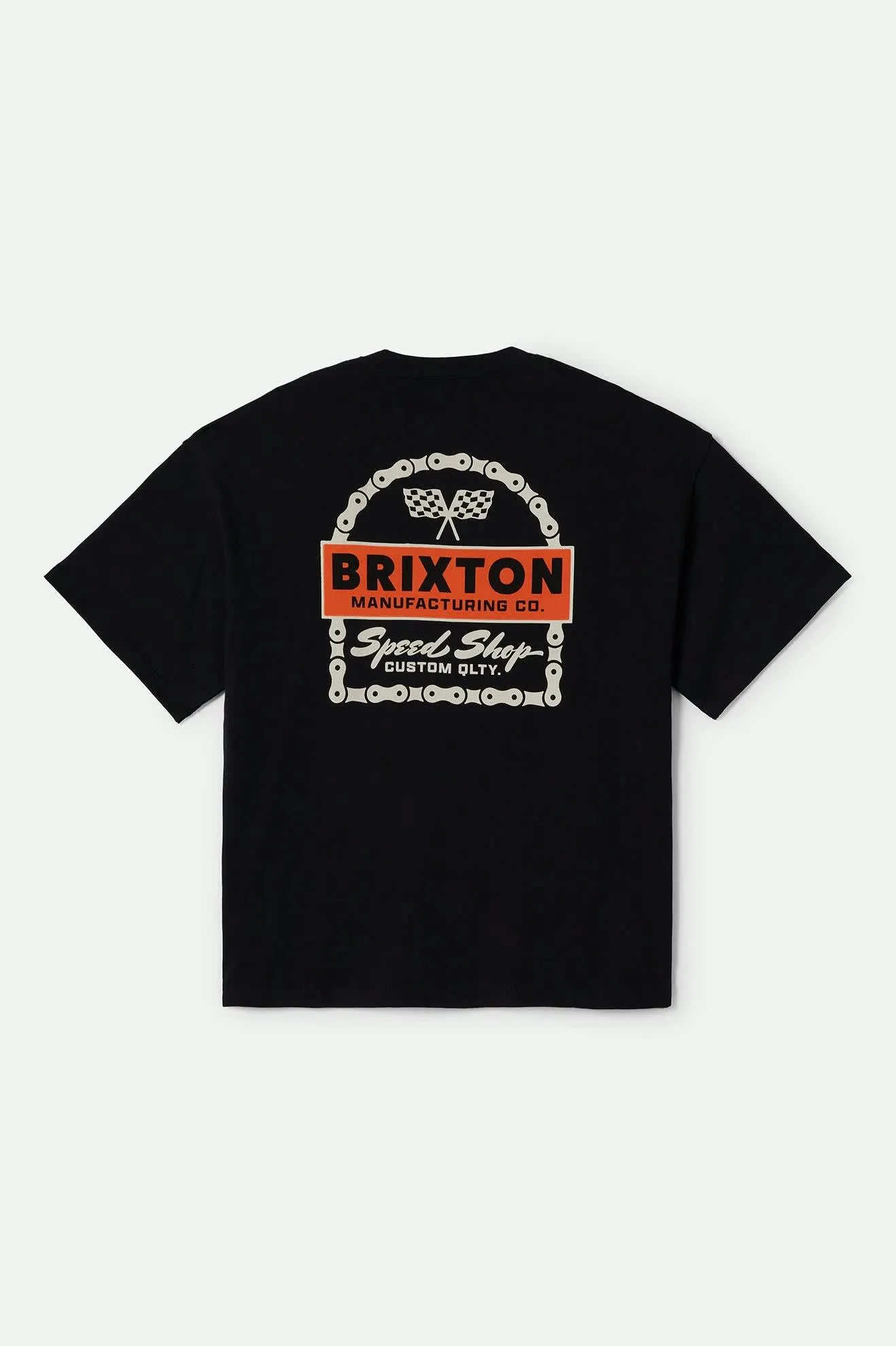 Drayton Heavyweight Relaxed T-Shirt - Black Classic Wash Brixton