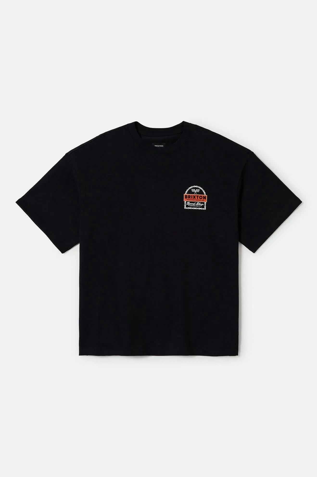 Drayton Heavyweight Relaxed T-Shirt - Black Classic Wash Brixton
