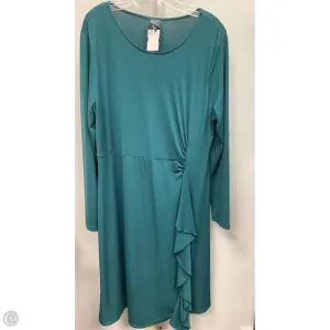 Dress Casual Midi By Covington In Teal, Size: 2x