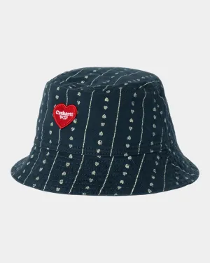 Drewe Bucket Hat | Ink / Natural Heart C Pinstripe Carhartt WIP