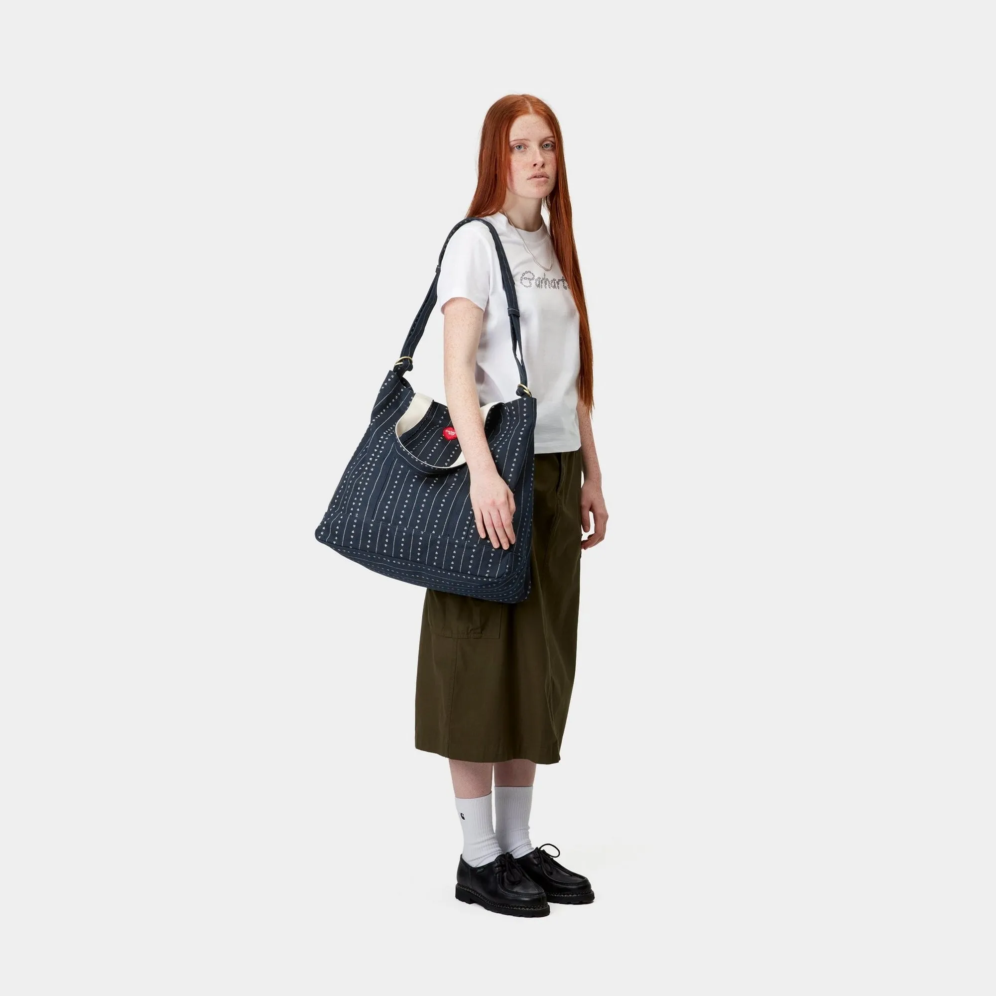 Drewe Tote | Ink / Natural Heart C Pinstripe Carhartt WIP