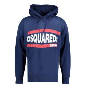 DSQUARED2 Navy Oversized Logo Hoodie