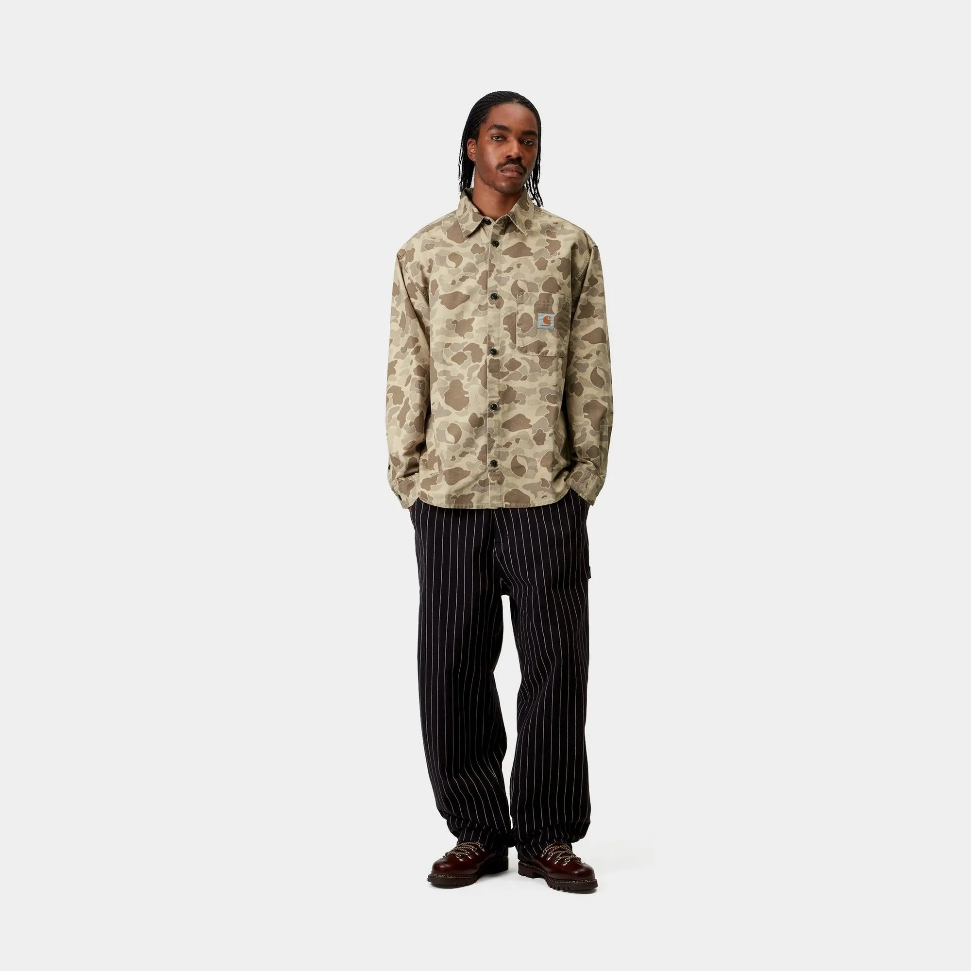Duck Camo Shirt | Desert (stone washed) Carhartt WIP