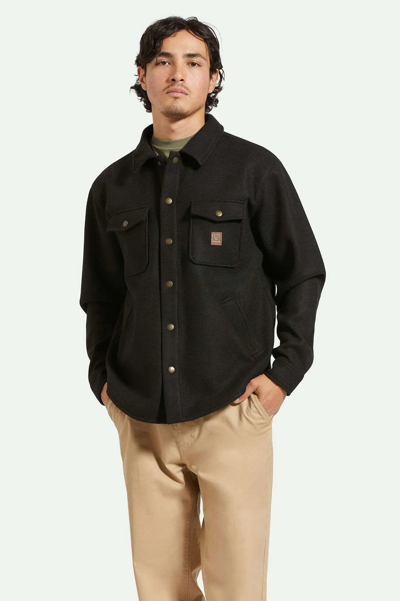 Durham Felted Stretch Jacket - Black Brixton