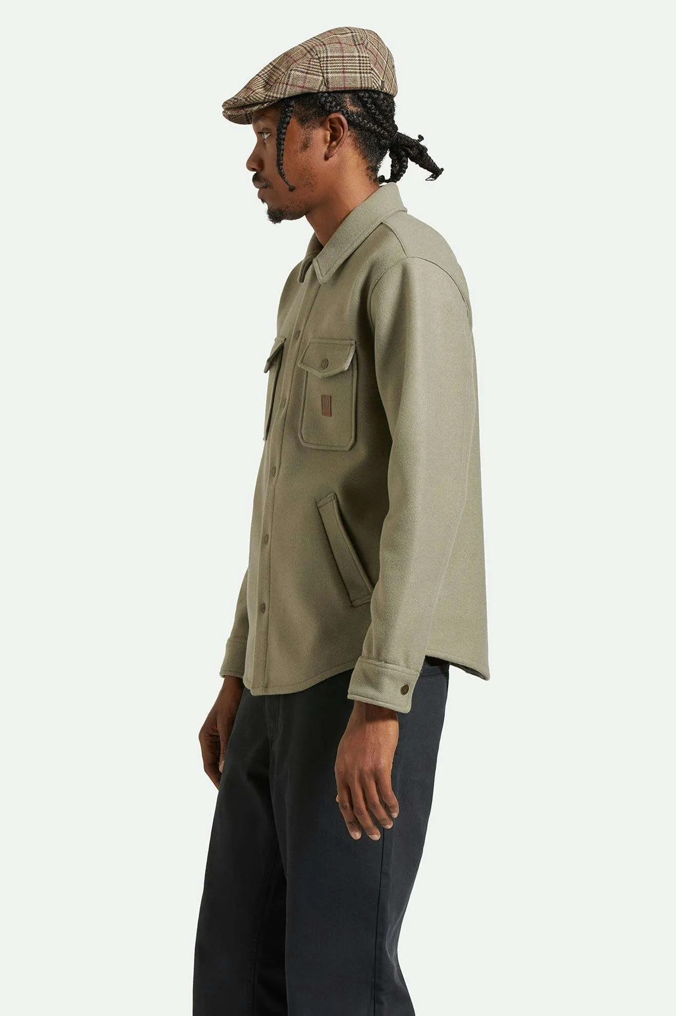Durham Felted Stretch Jacket - Vetiver Brixton