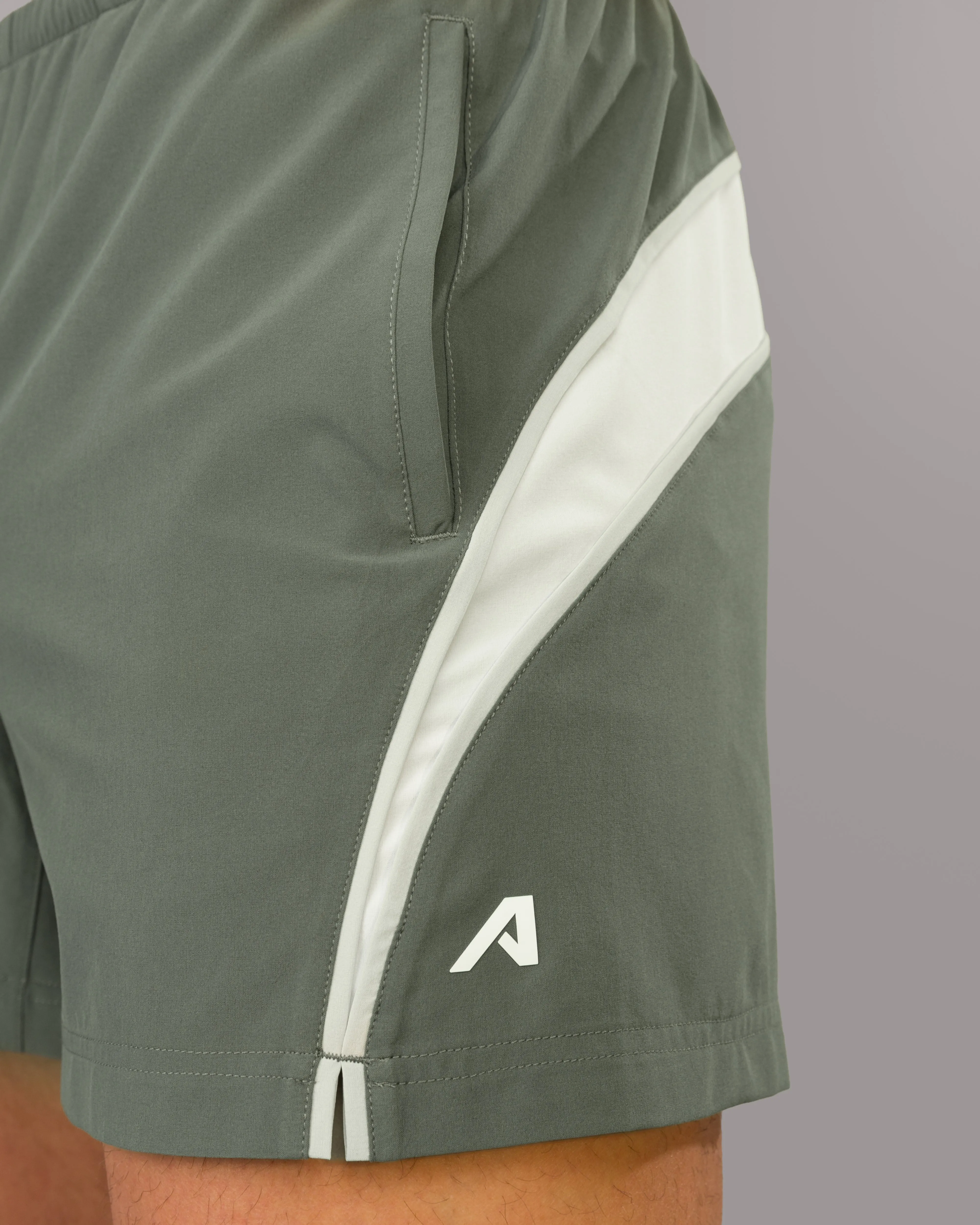 Dynamic Panel Short - Muted Sky Alphalete Athletics