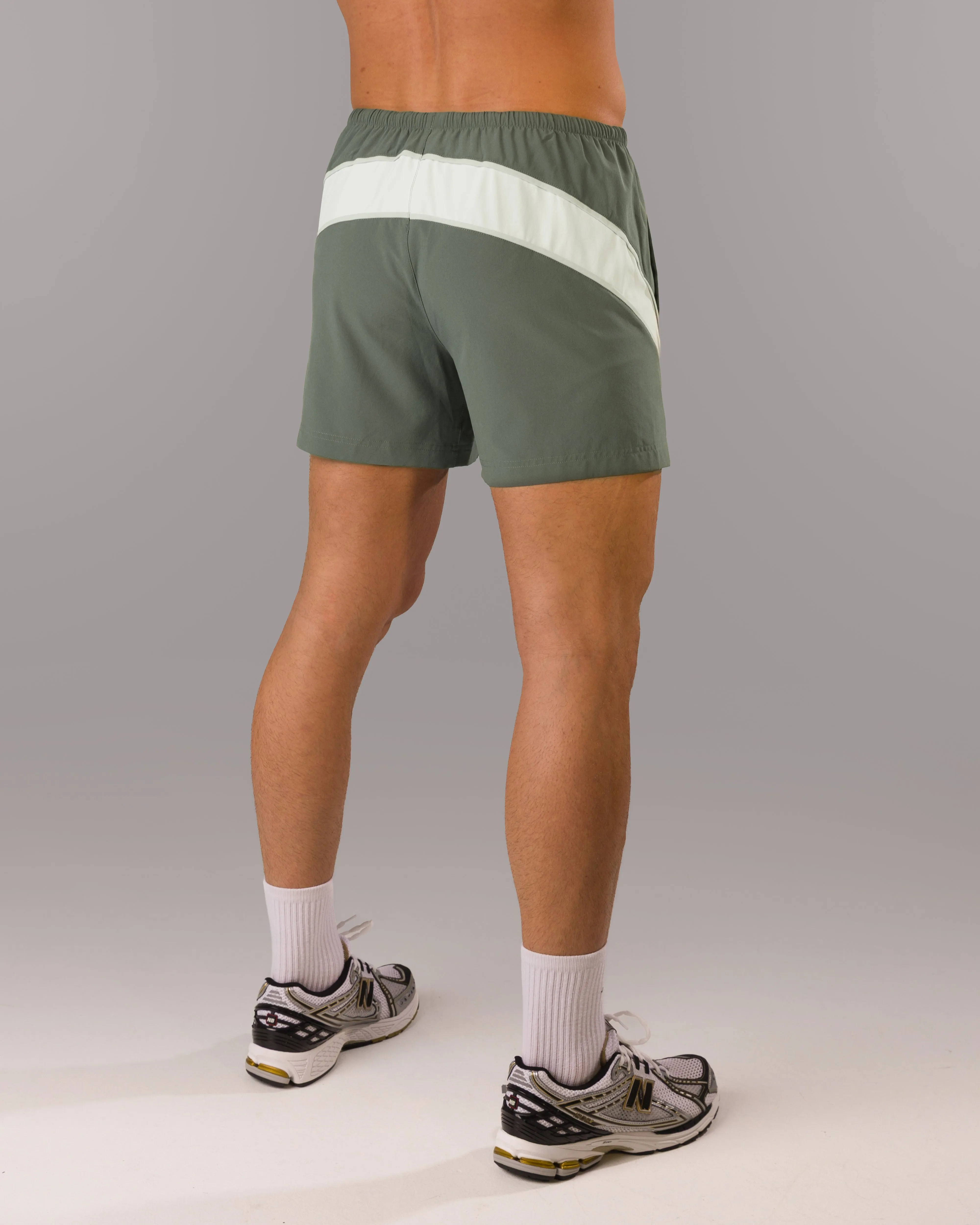 Dynamic Panel Short - Muted Sky Alphalete Athletics