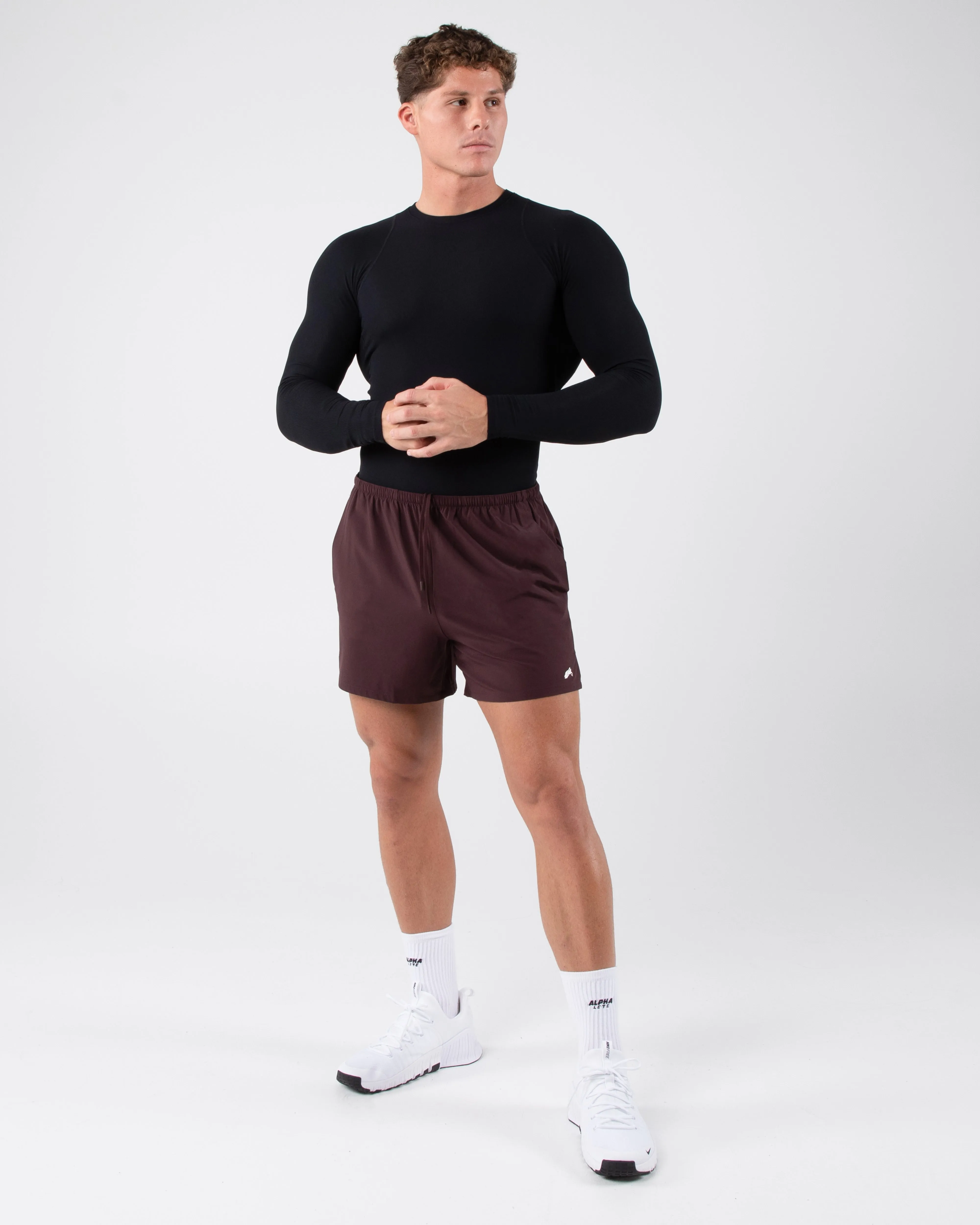 Dynamic Short - Deep Mauve Alphalete Athletics