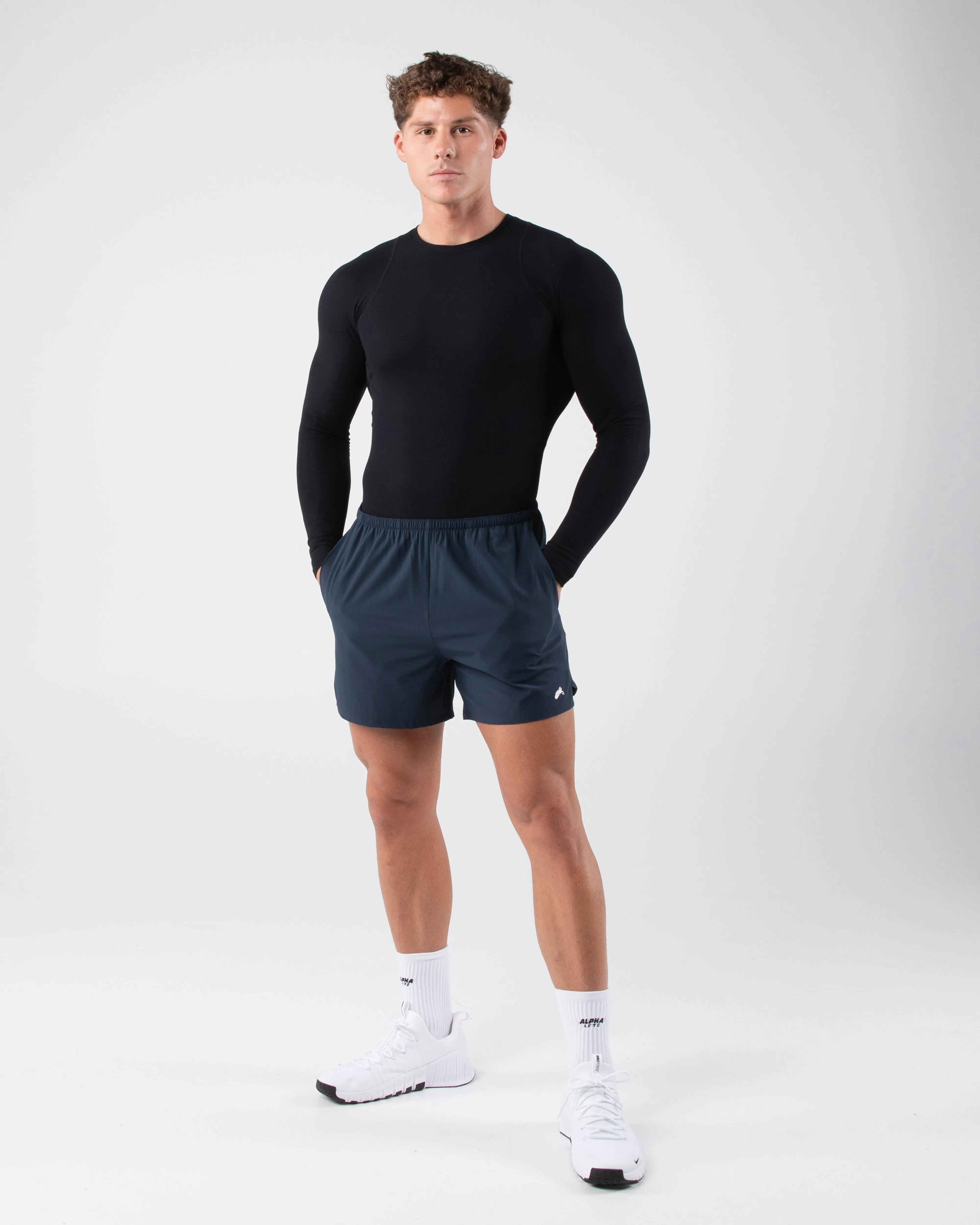 Dynamic Short - Deep Navy Alphalete Athletics