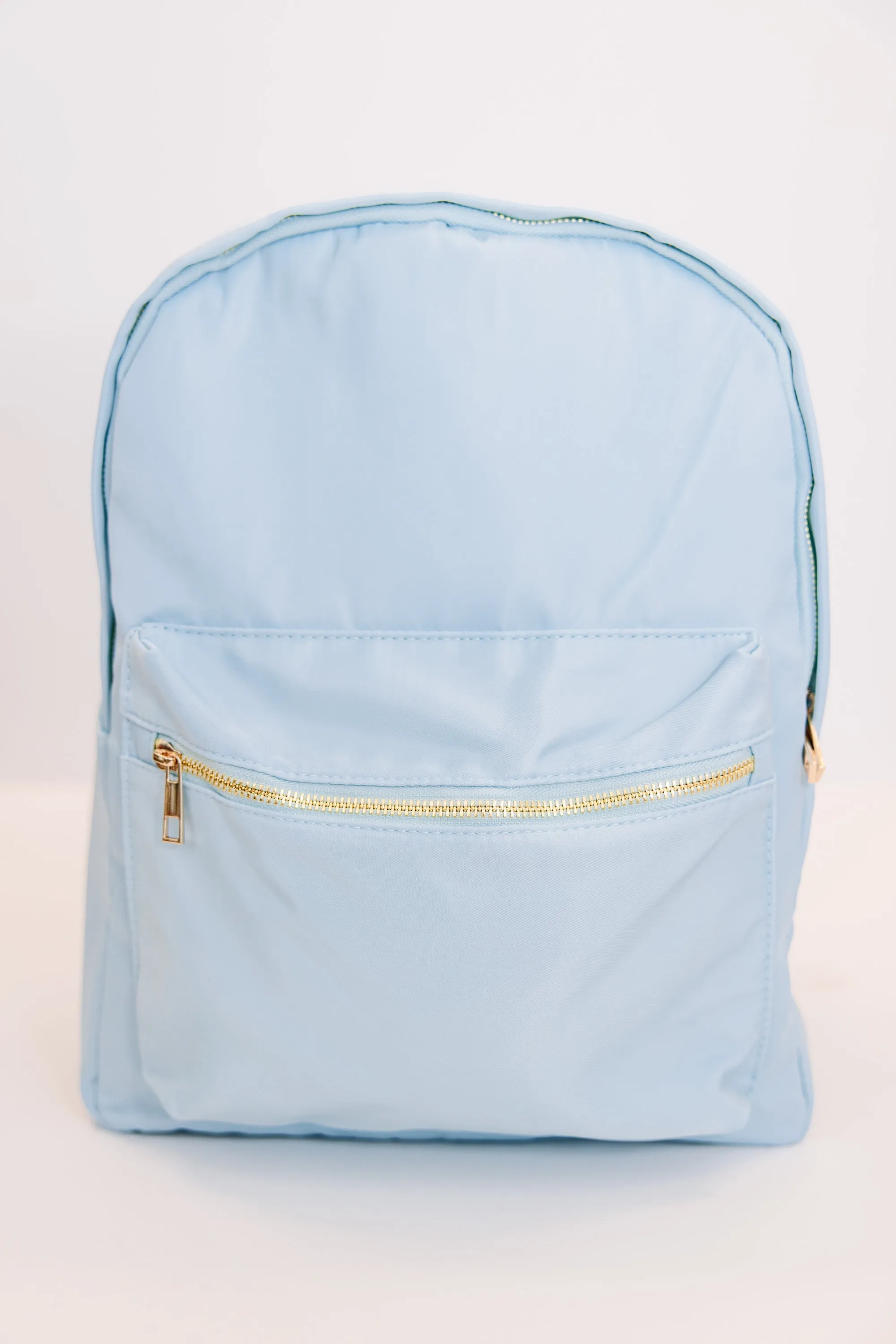 Easy Going Light Blue Varsity Backpack