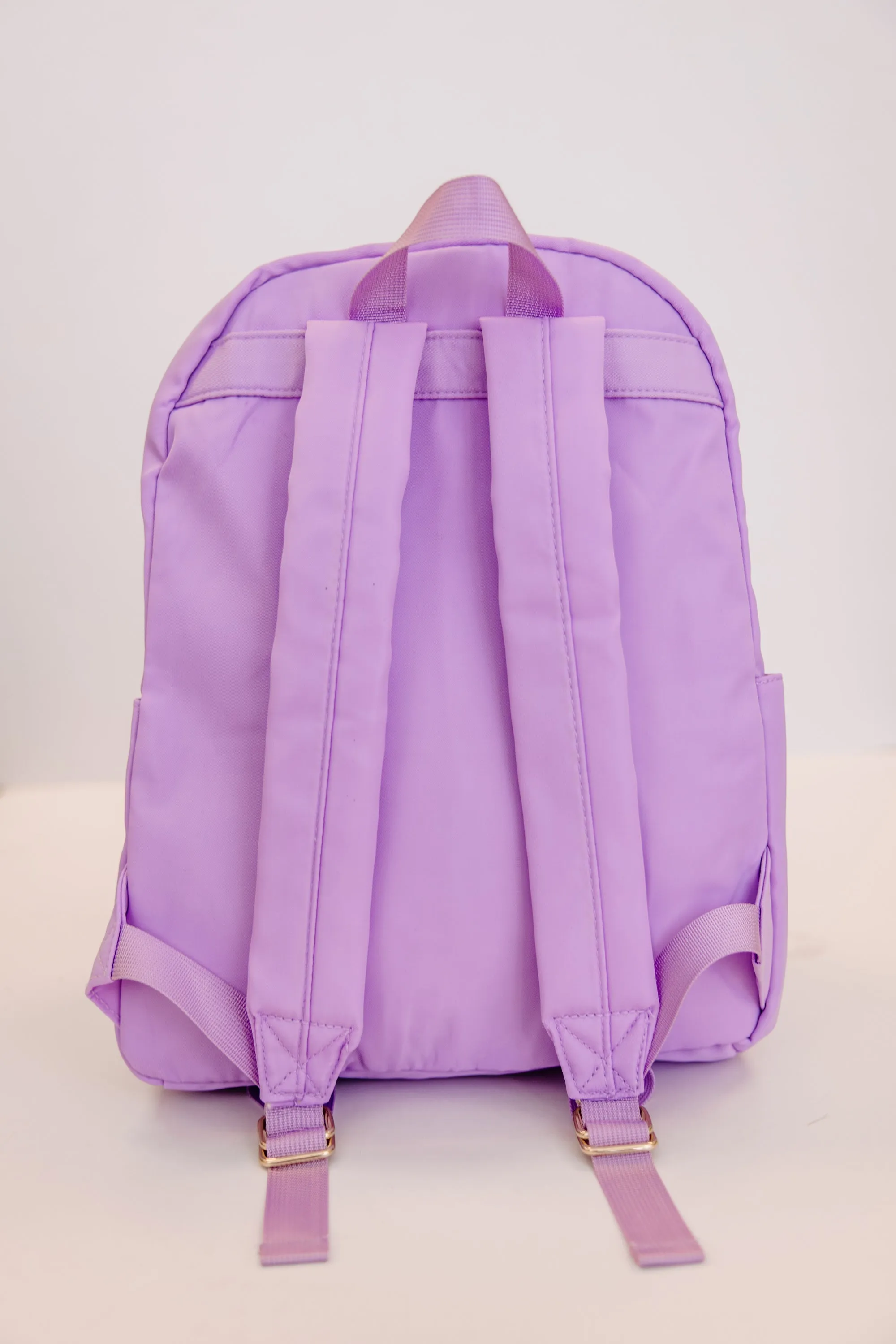 Easy Going Lilac Varsity Backpack