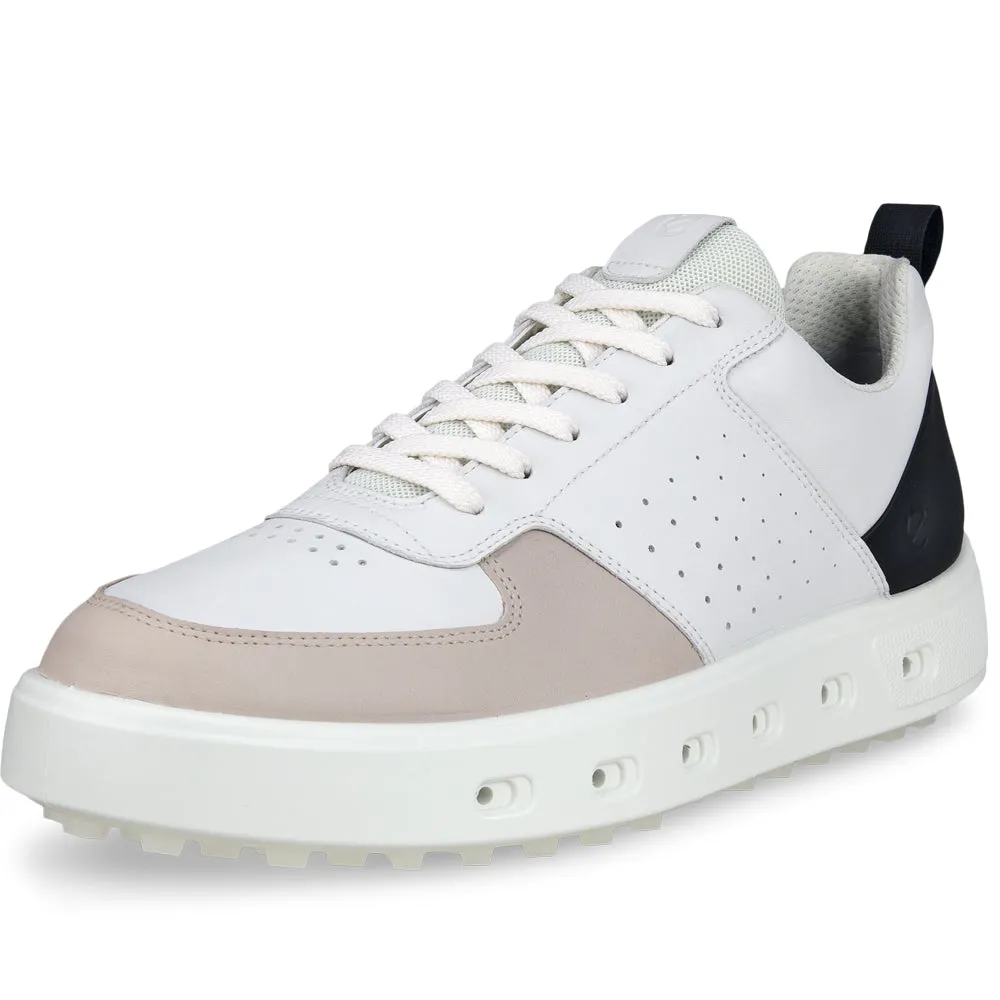 ECCO Street 720 GORE-TEX Spikeless Waterproof Shoes - White/Black/Gravel
