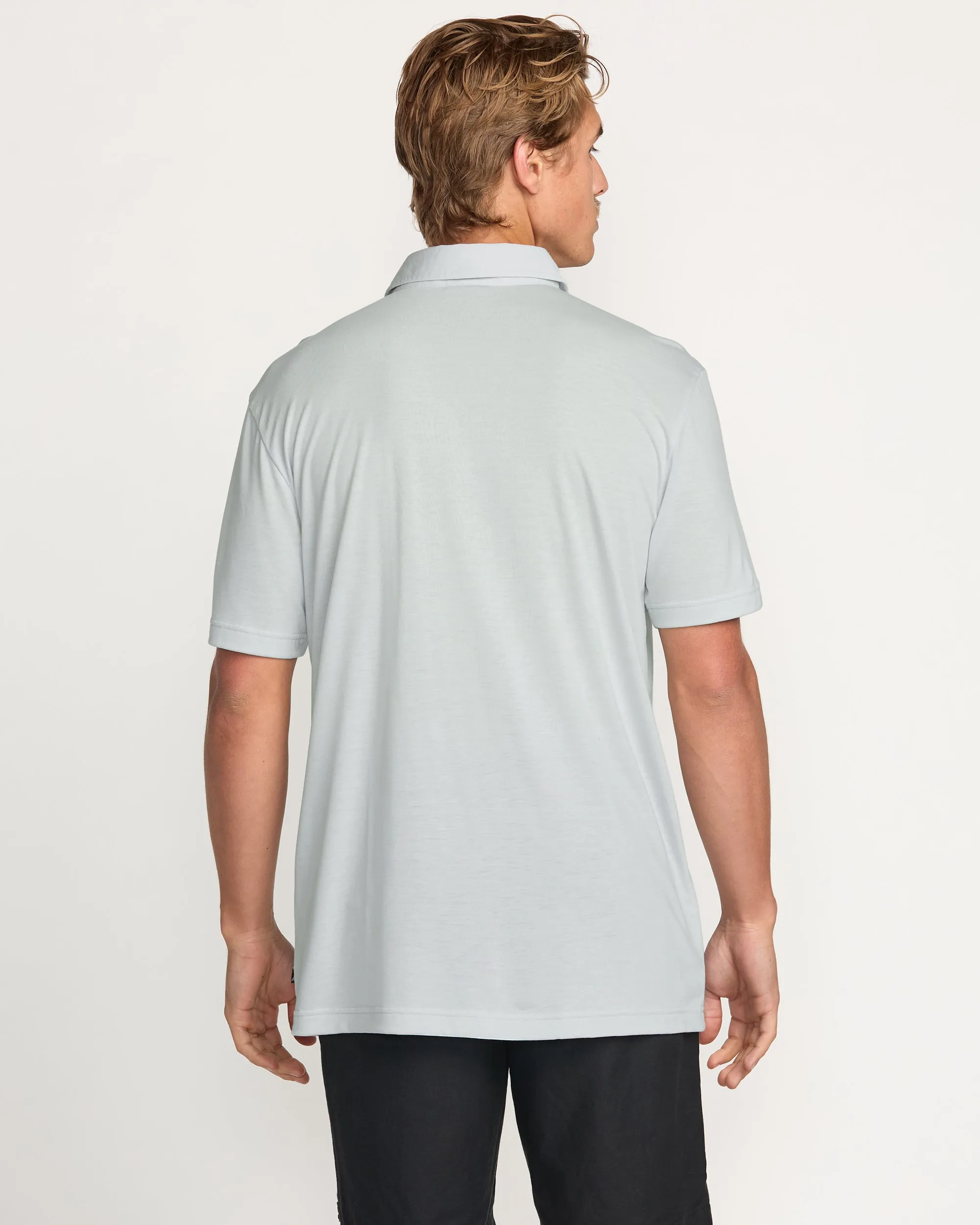 Eclipse Short Sleeve Polo Shirt - Ash Blue Billabong