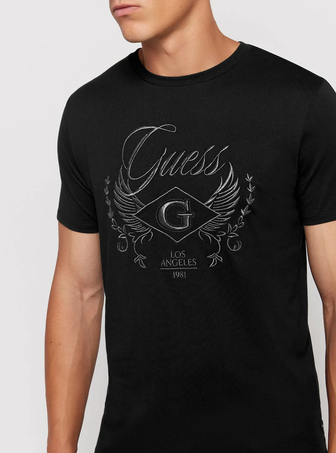 Eco Black Short Sleeve T-Shirt Guess