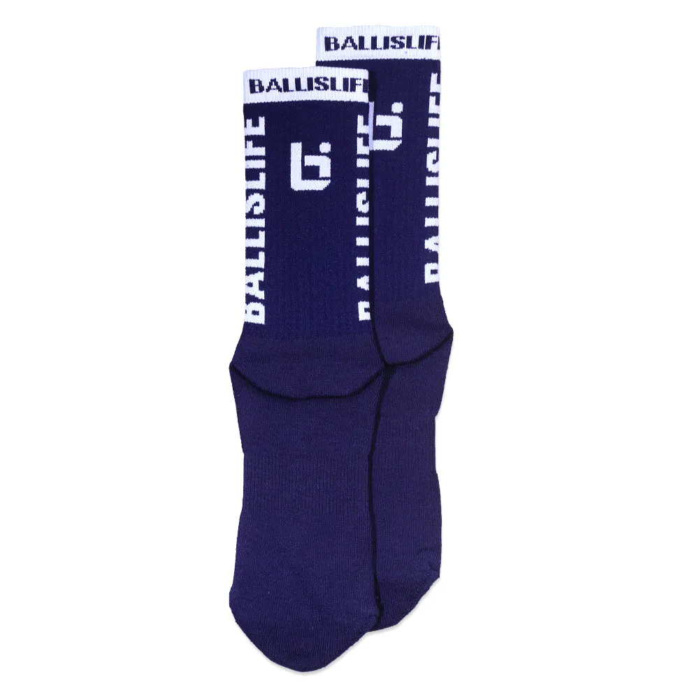 Elite Socks in Navy/White Ballislife