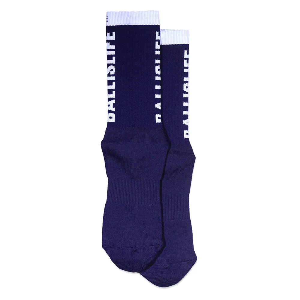 Elite Socks in Navy/White Ballislife