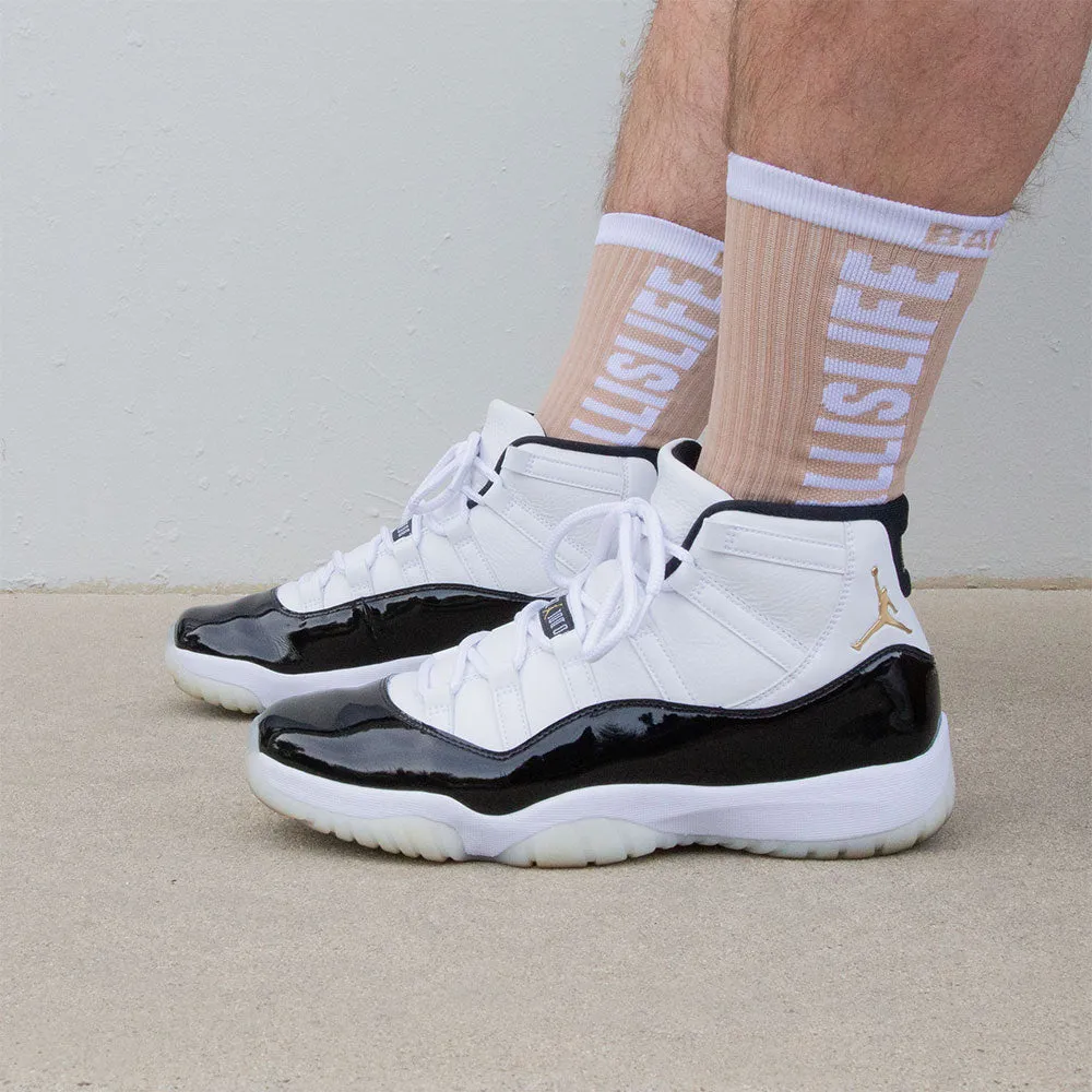 Elite Socks in Tan/White Ballislife