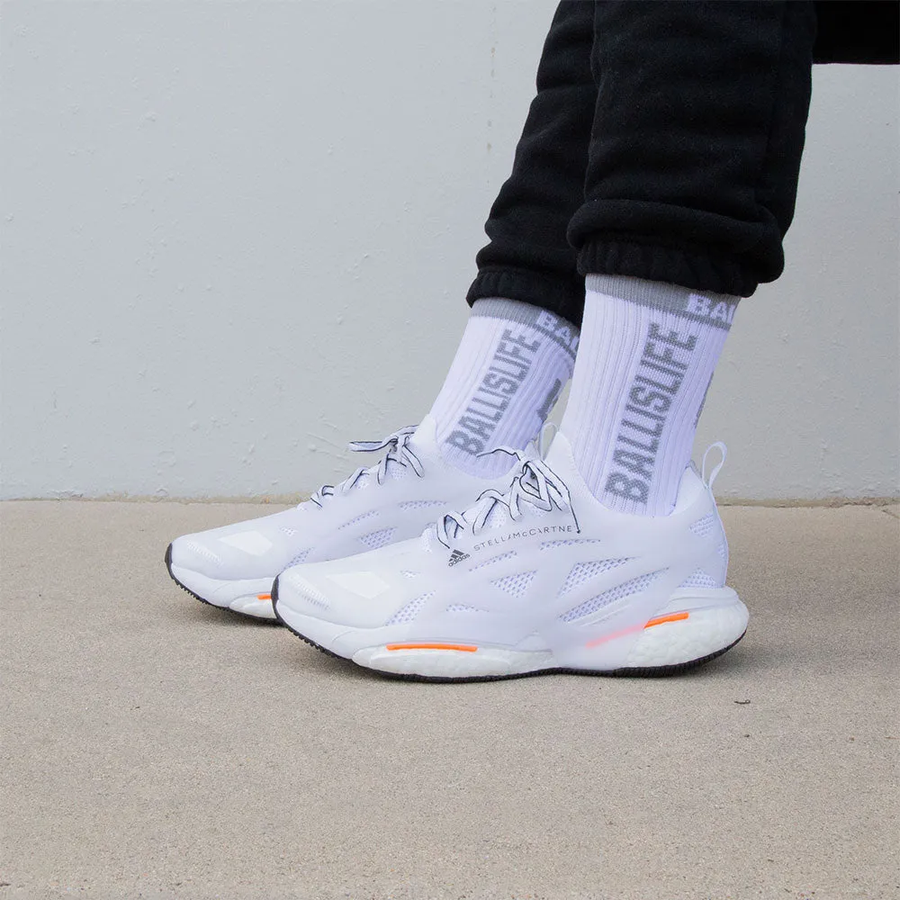Elite Socks in White/Grey Ballislife