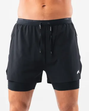 Elite Swift Short 5" - Black Alphalete Athletics