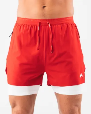 Elite Swift Short 5" - Carmine Alphalete Athletics