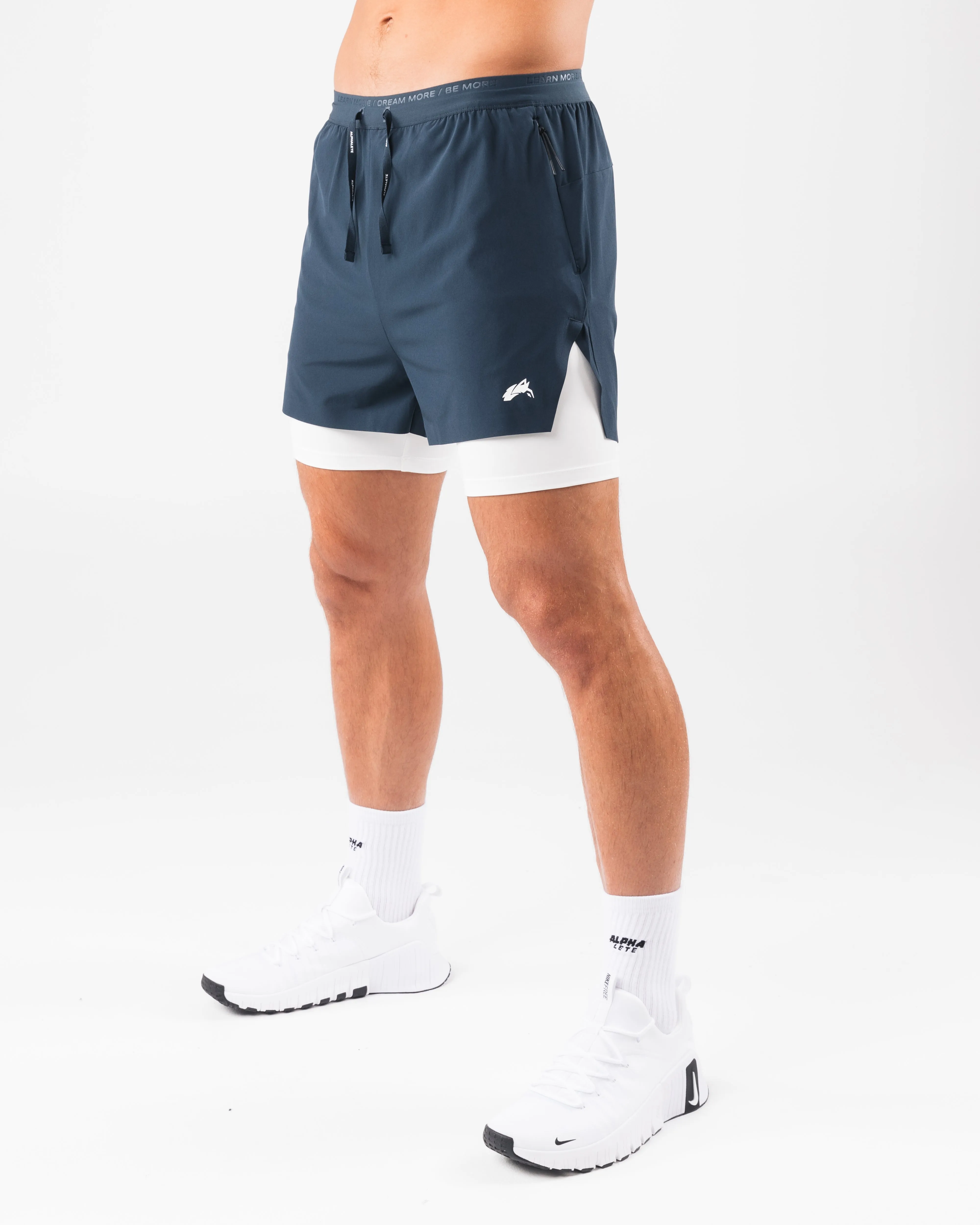 Elite Swift Short 5" - Deep Navy Alphalete Athletics