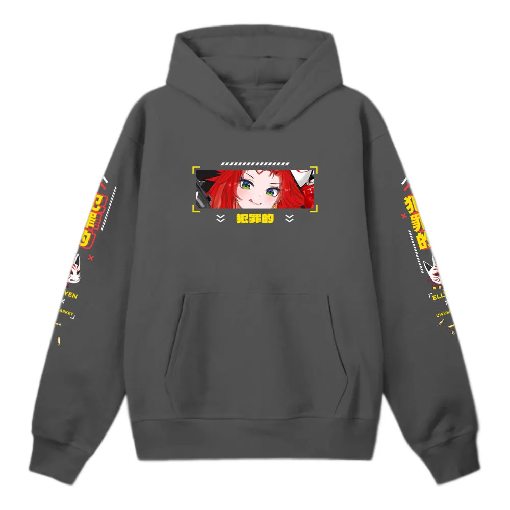 Elly Bullet Fire Hoodie(Gray)