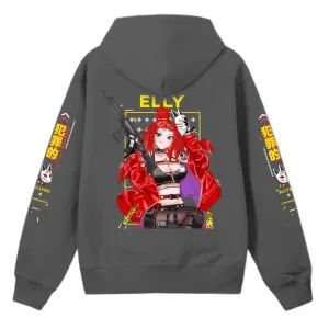 Elly Bullet Fire Hoodie(Gray)