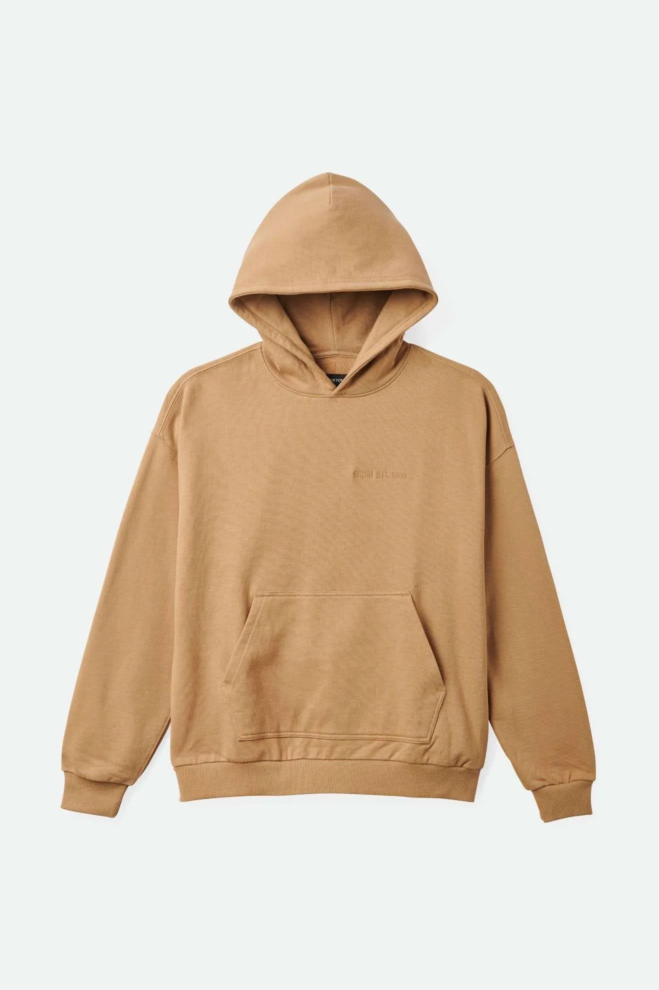 Embroidered Heavyweight Oversized Hoodie - Tiger's Eye Brixton