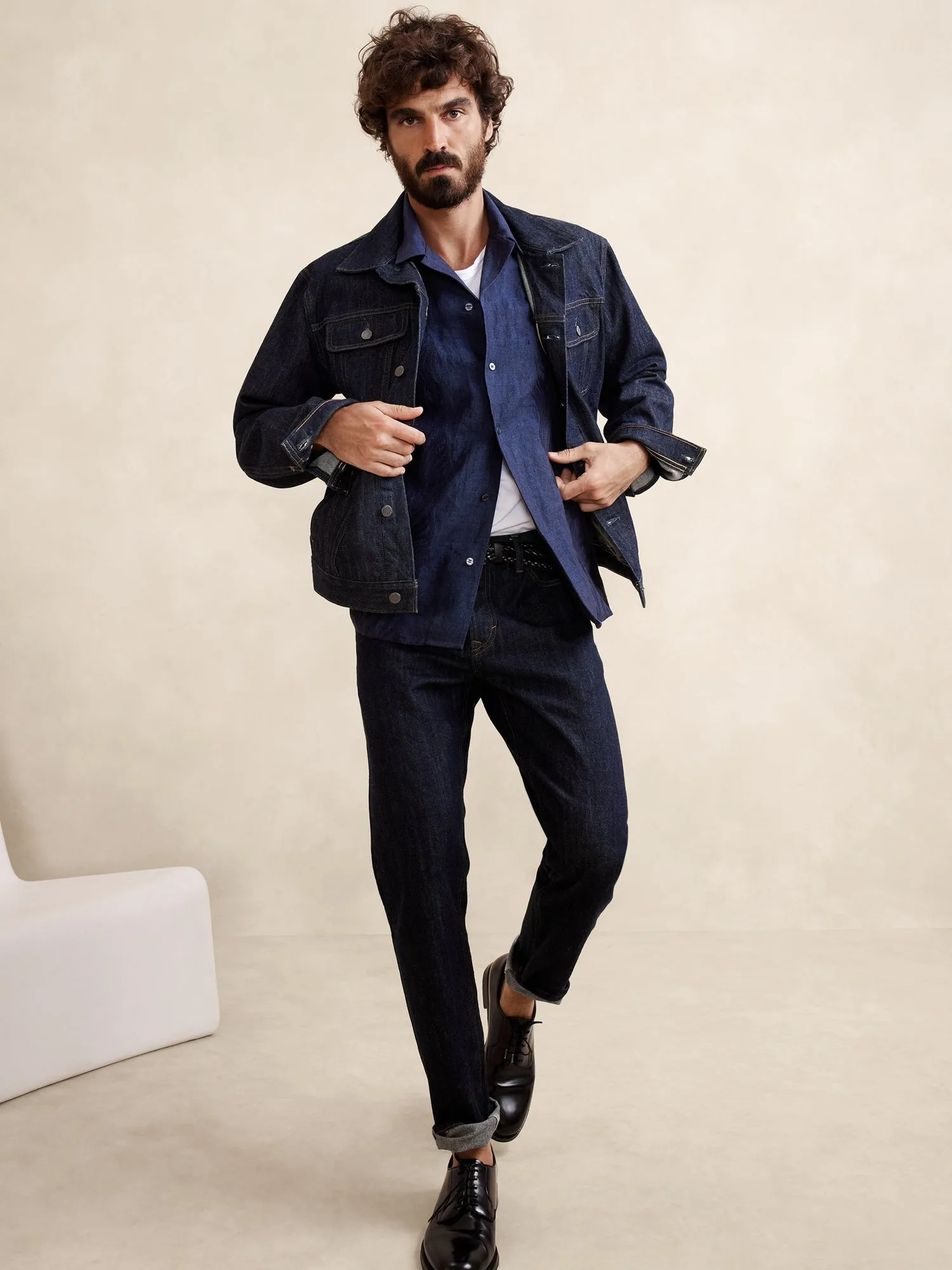 Embroidered Linen Resort Shirt Banana Republic