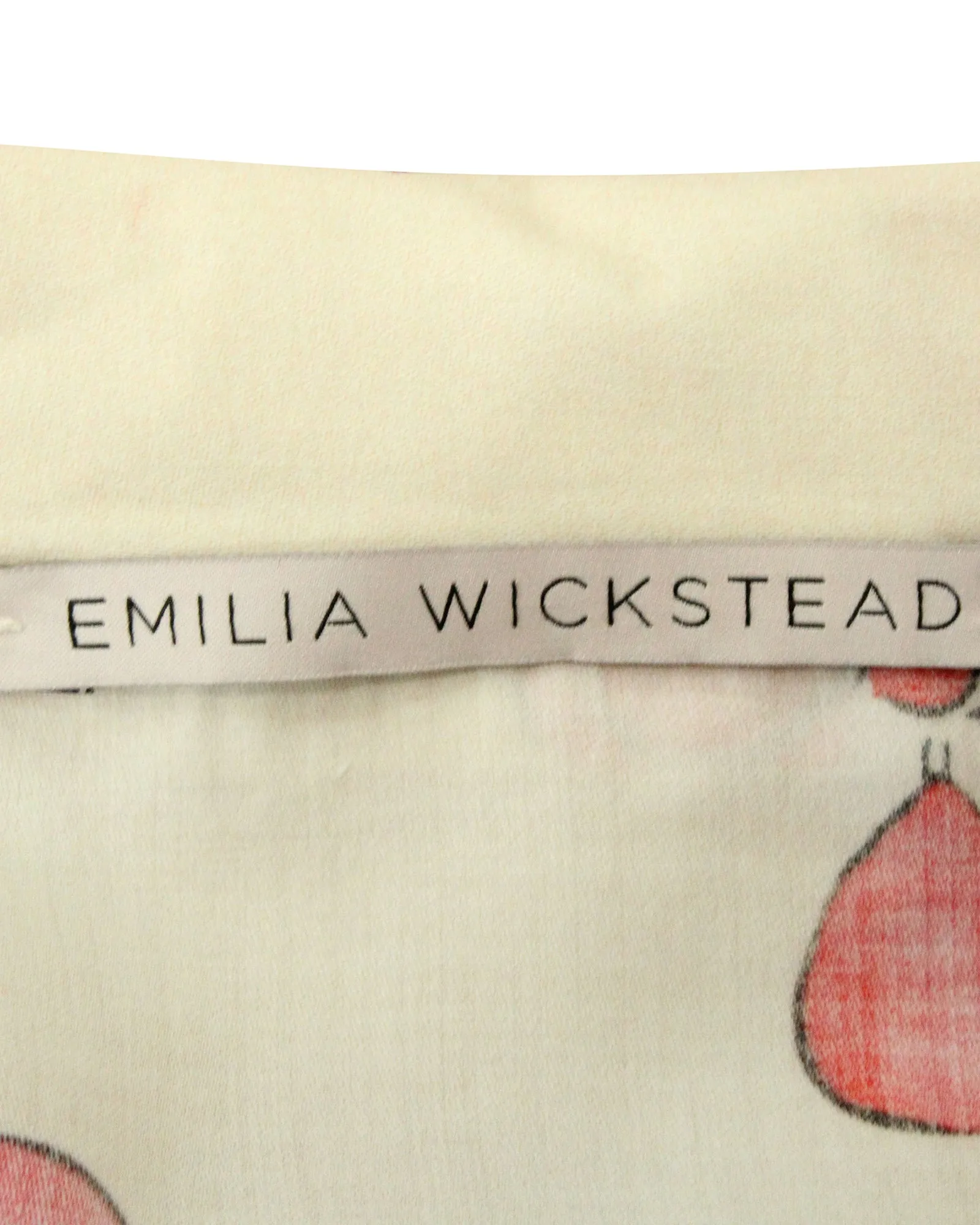 Emilia Wickstead Fifi Pyjama Set in Red Cotton