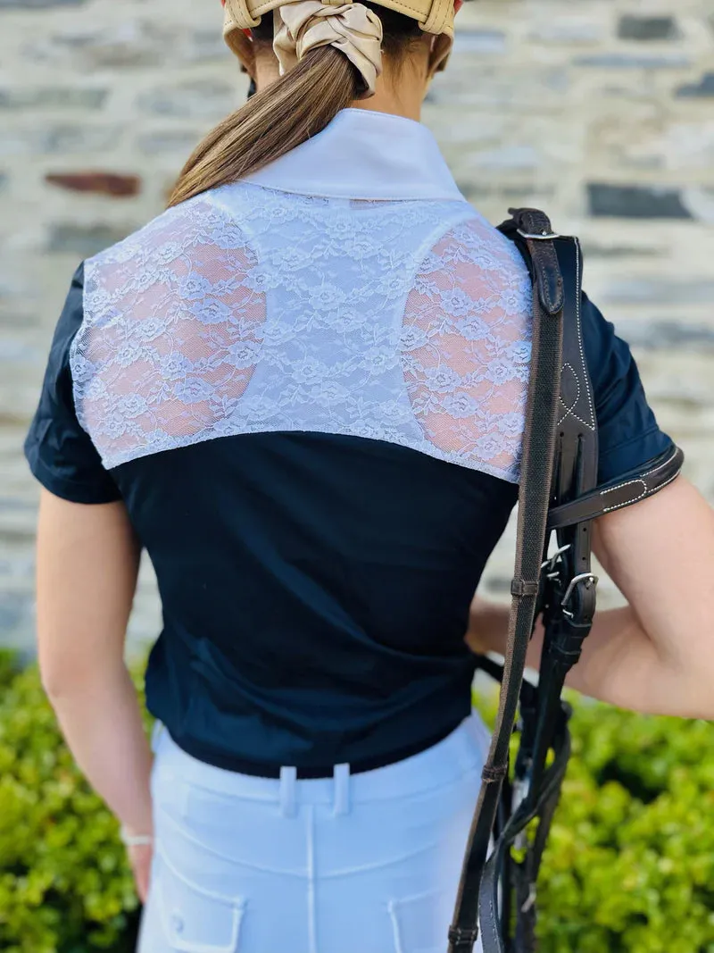 Equus Elite White Lace Competition Shirt
