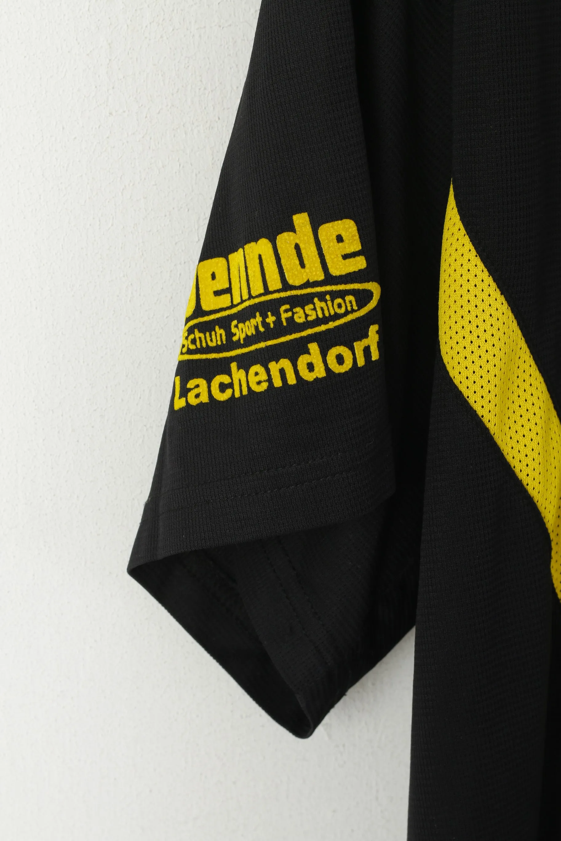 Erima Men 44/46 L Shirt Black Vintage VFL Westercelle Sportswear Jersey Top