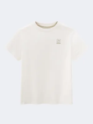 Erke Crew Women Lifestyle T-Shirt Glacier White