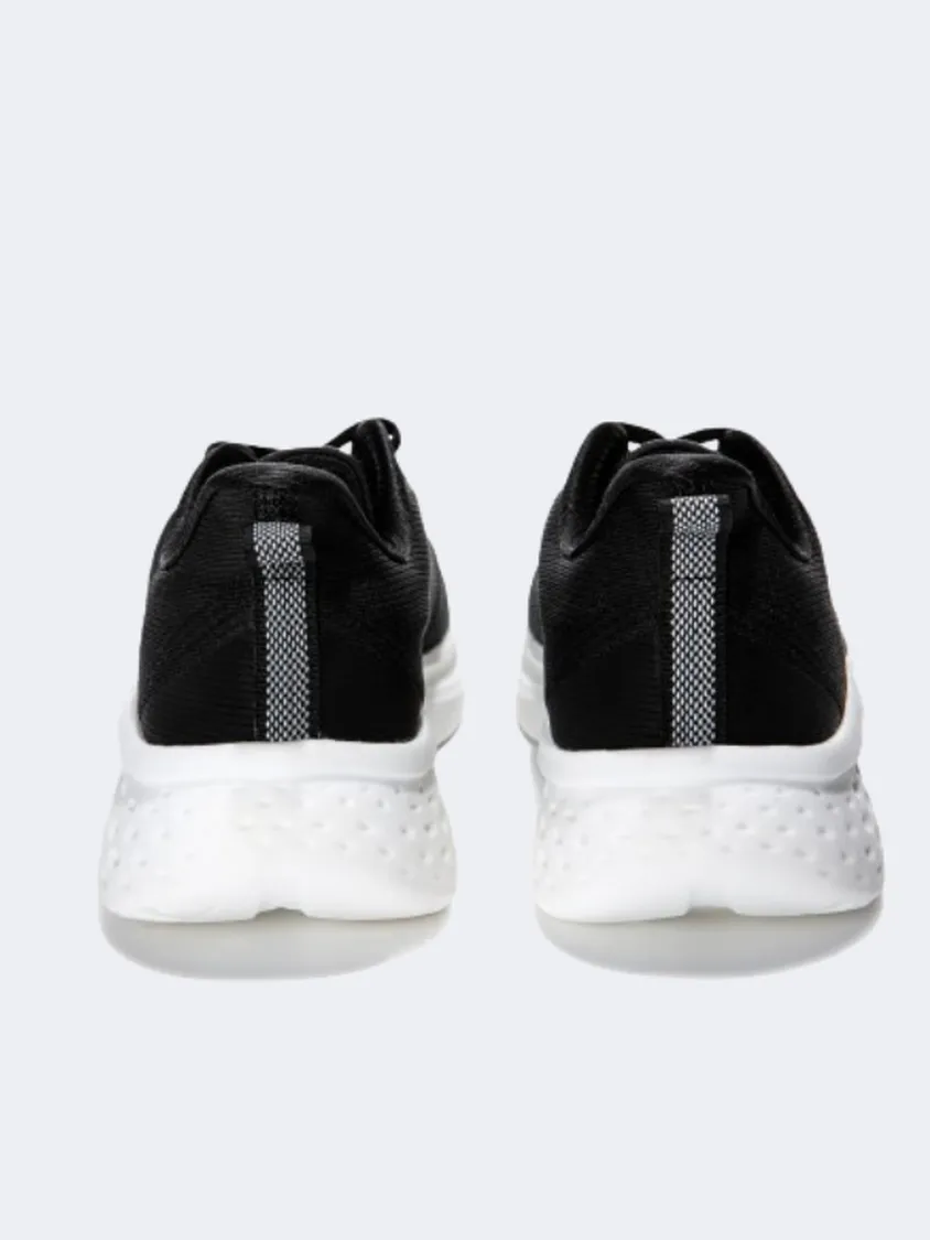 Erke Cushioning Men Running Shoes Black/Silver