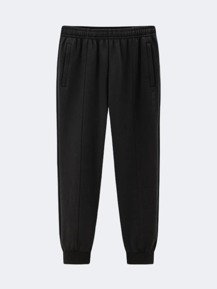 Erke Knitted Cropped Women Lifestyle Pant Black