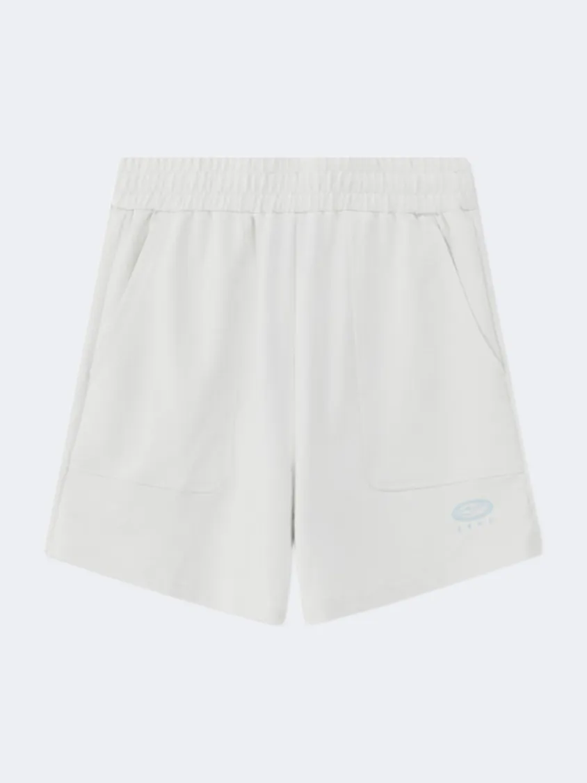 Erke Knitted Women Training Short Glacier White