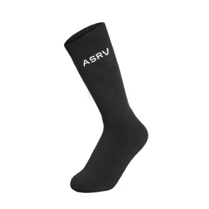 Essential Crew Socks (3 Pair) - Black "ASRV" ASRV
