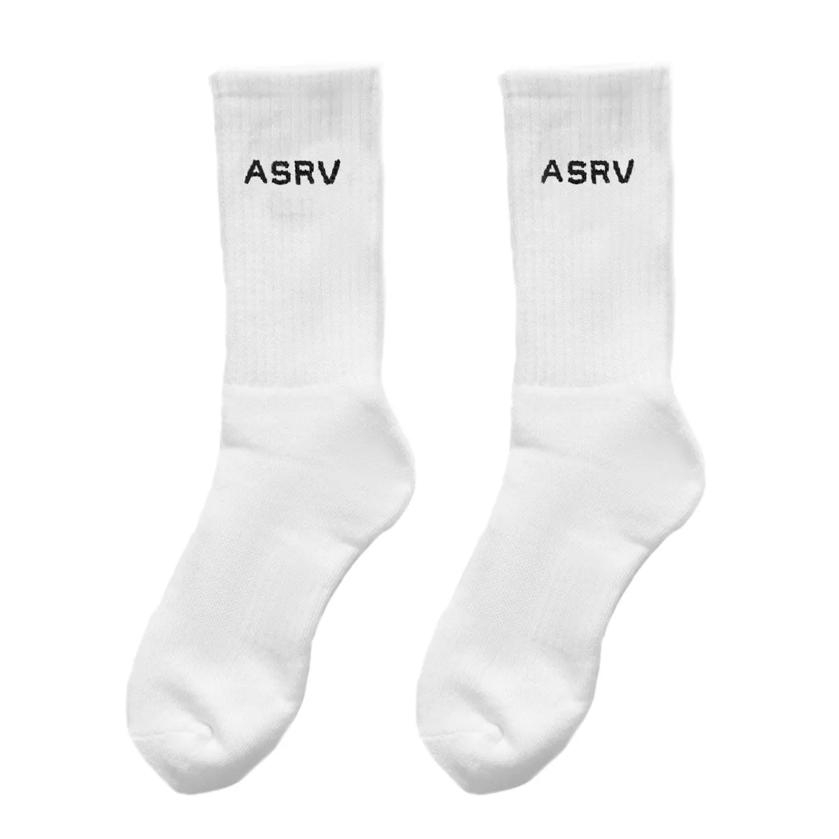 Essential Crew Socks (3 Pair) - White "ASRV" ASRV
