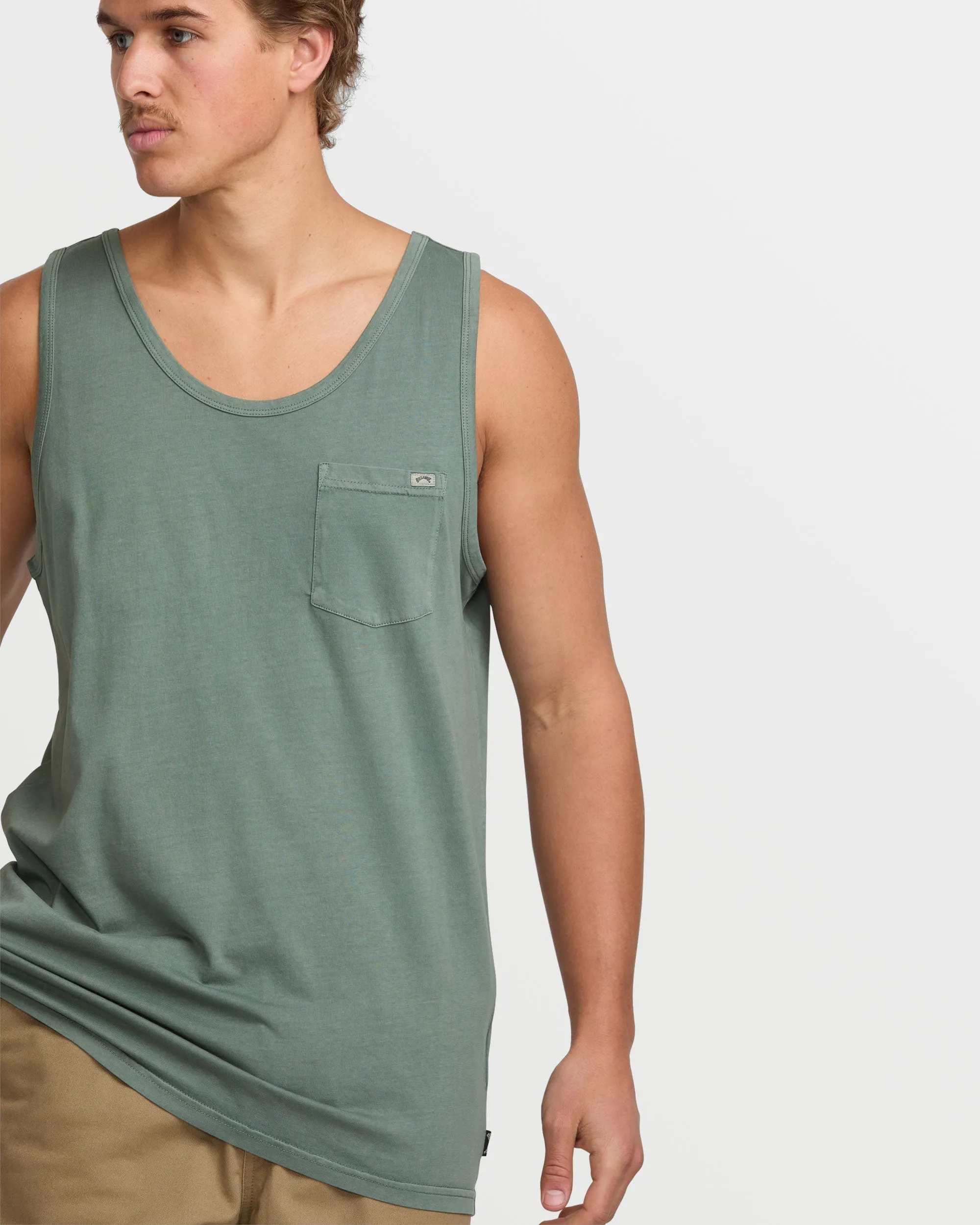 Essential Premium Wave Wash Tank - Dark Slate Billabong