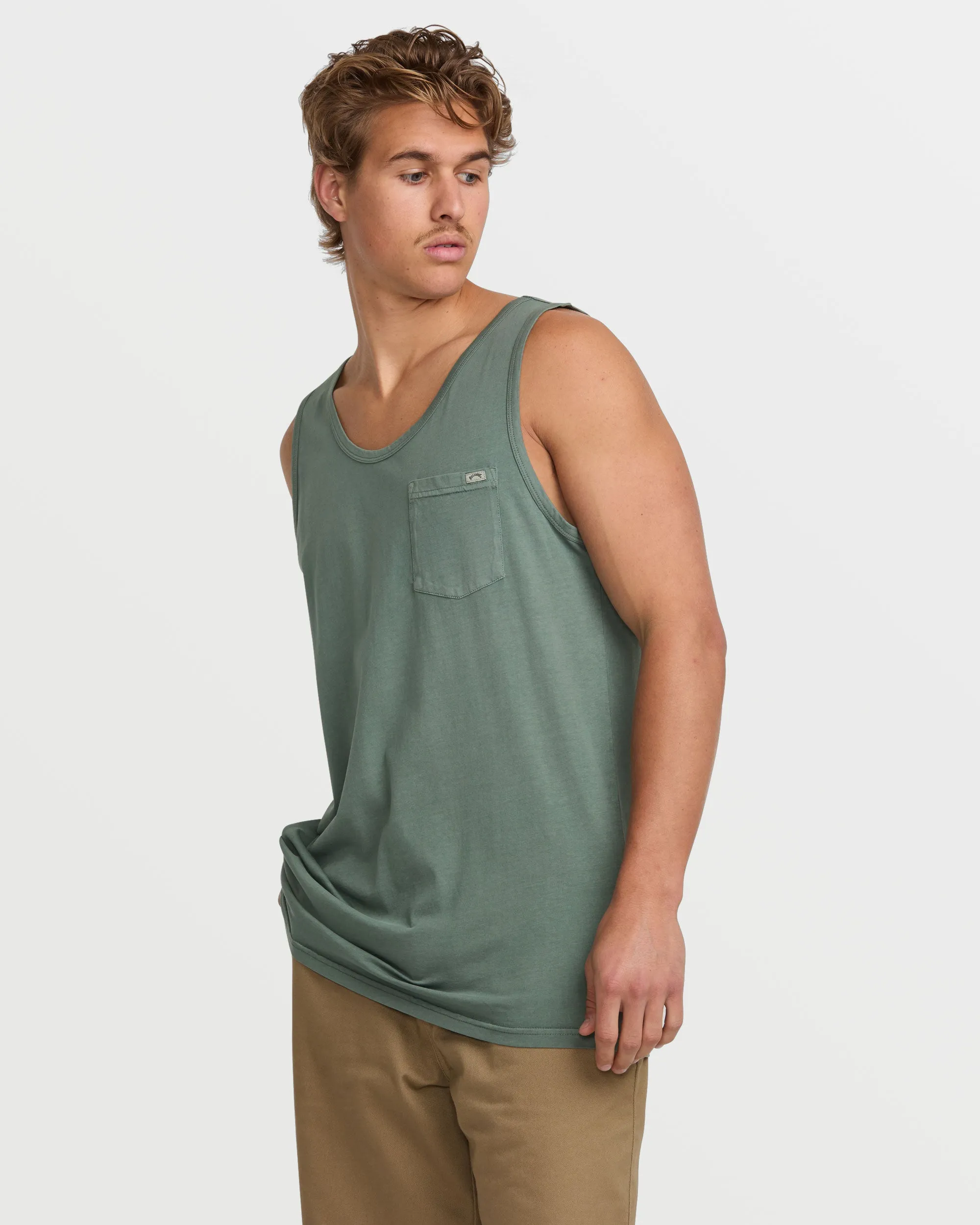 Essential Premium Wave Wash Tank - Dark Slate Billabong