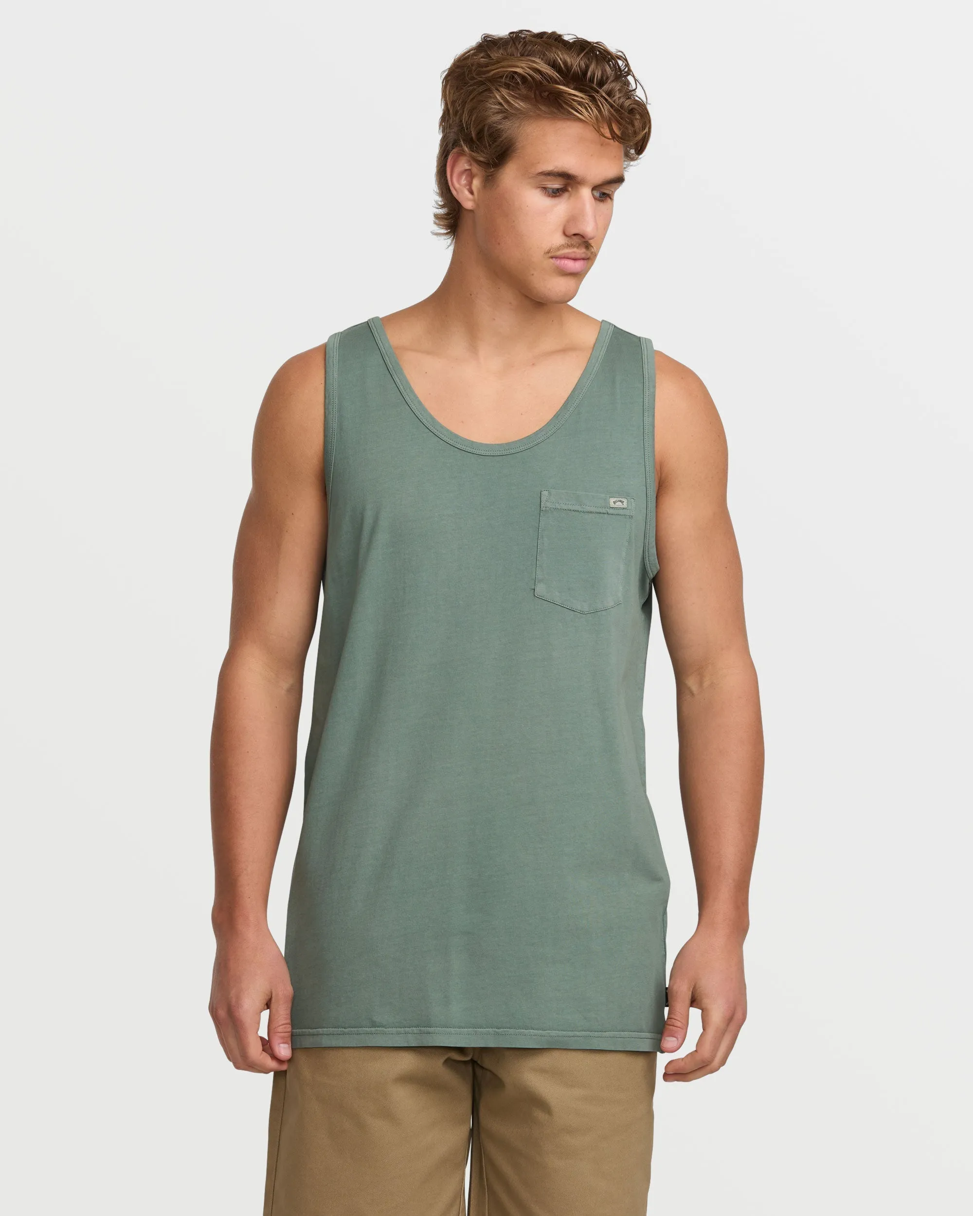 Essential Premium Wave Wash Tank - Dark Slate Billabong