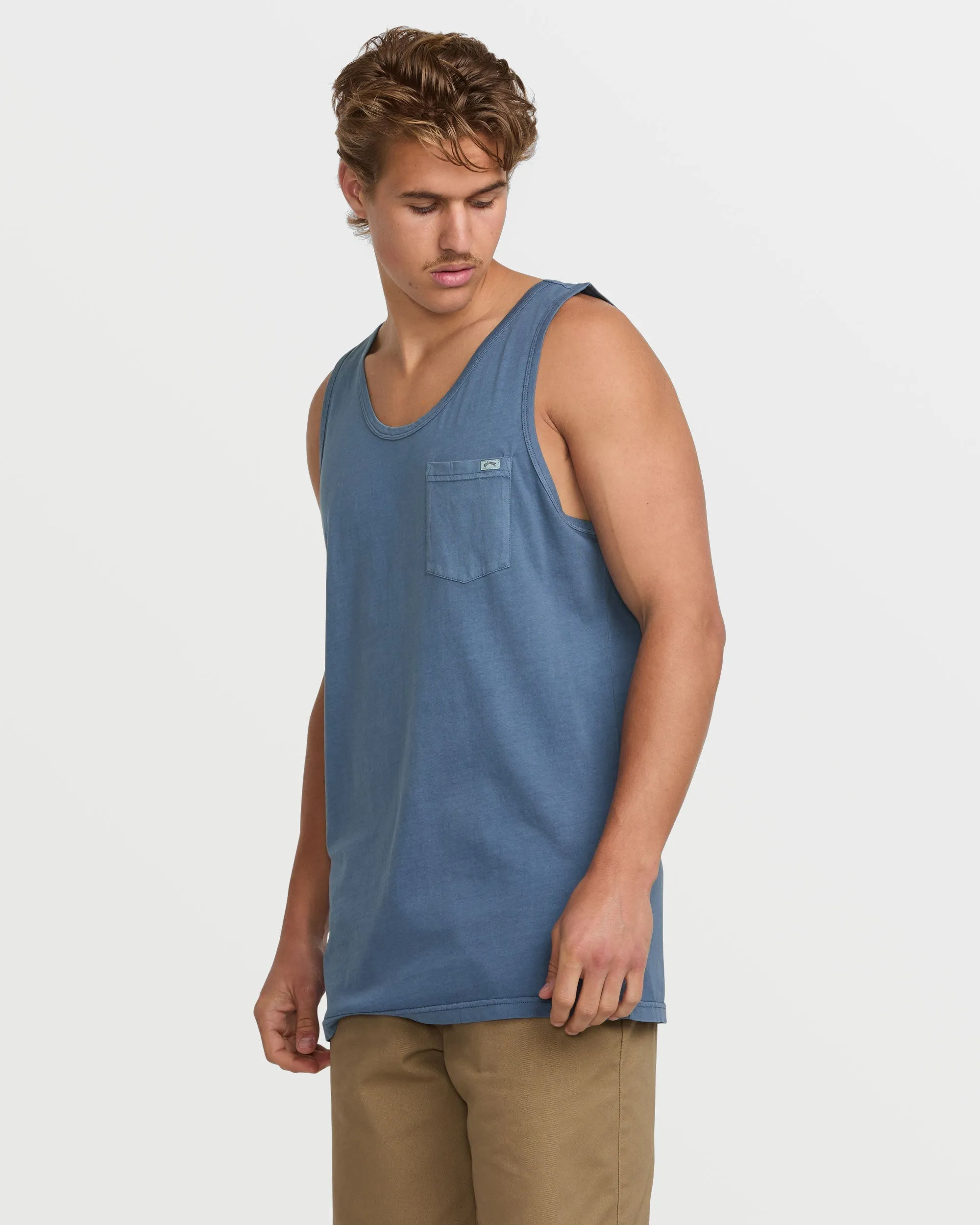 Essential Premium Wave Wash Tank - Slate Blue Billabong