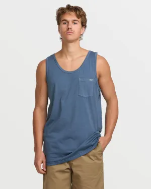Essential Premium Wave Wash Tank - Slate Blue Billabong
