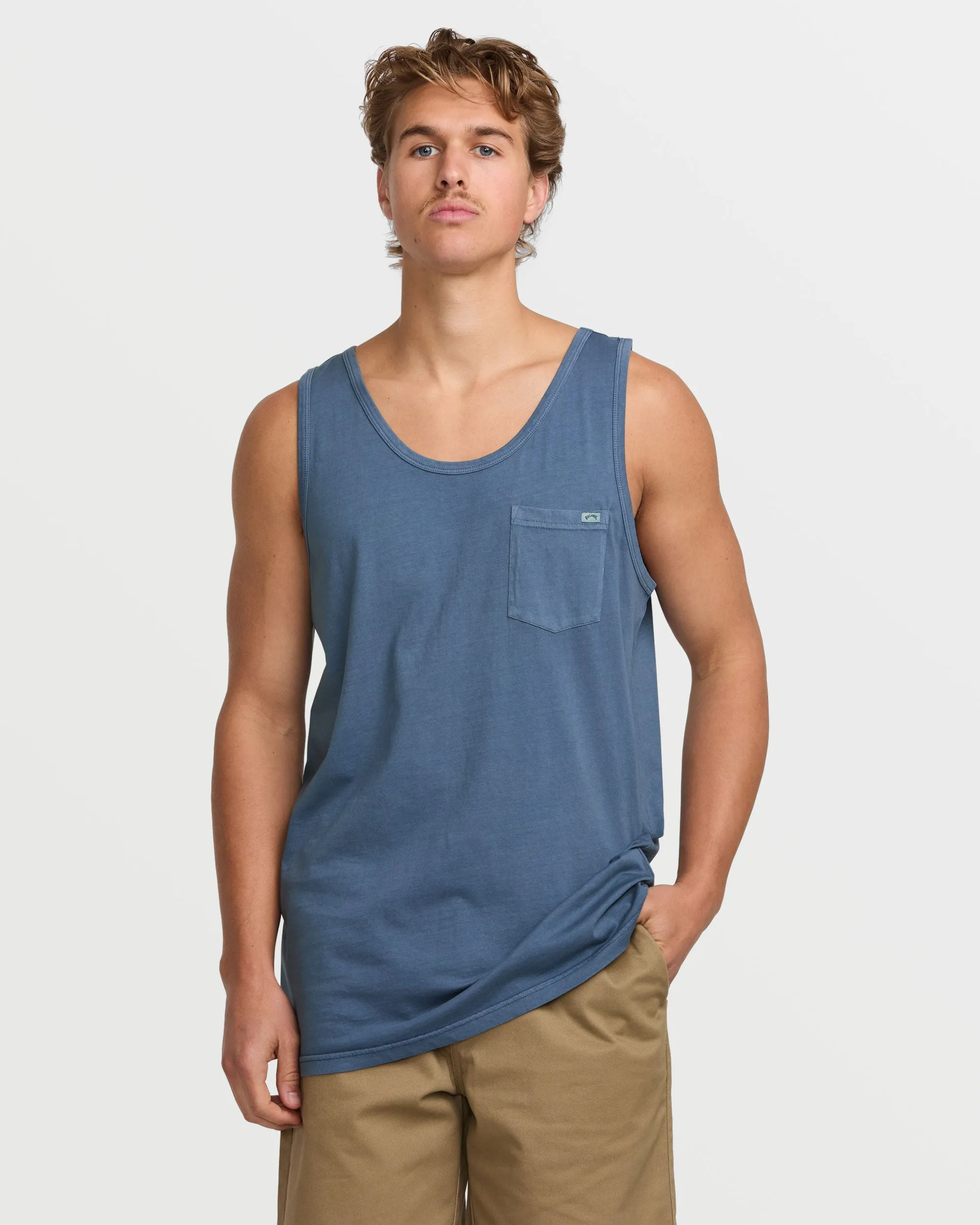 Essential Premium Wave Wash Tank - Slate Blue Billabong