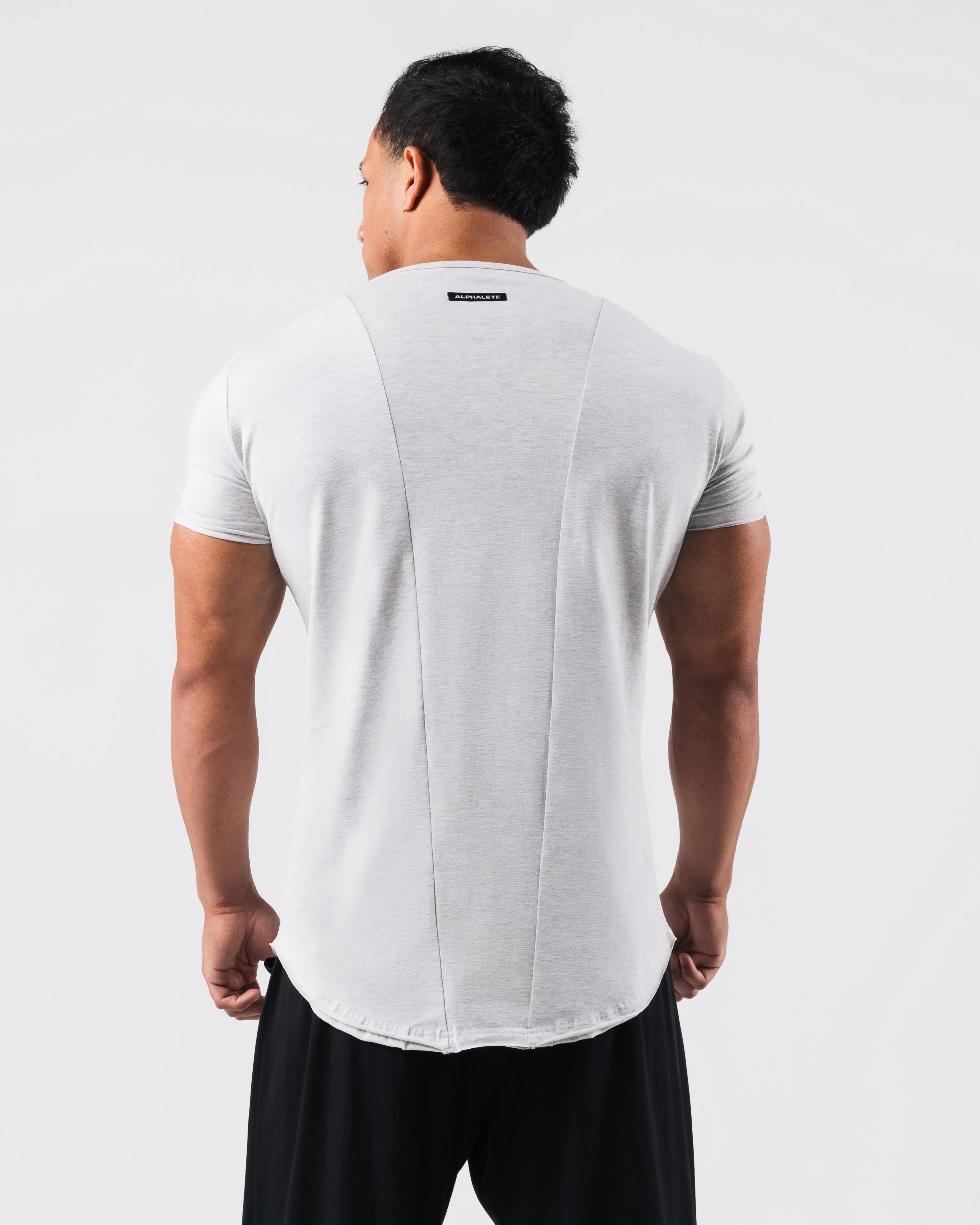 Essential Scoop Neck - Heather Grey Alphalete Athletics