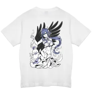 Esteria Hoshiko  Feather Fall T-Shirt - White
