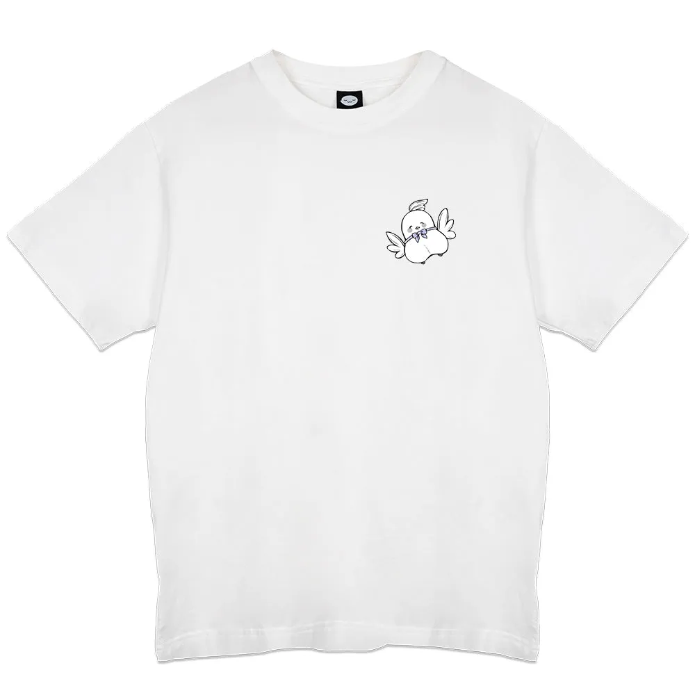 Esteria Hoshiko  Feather Fall T-Shirt - White