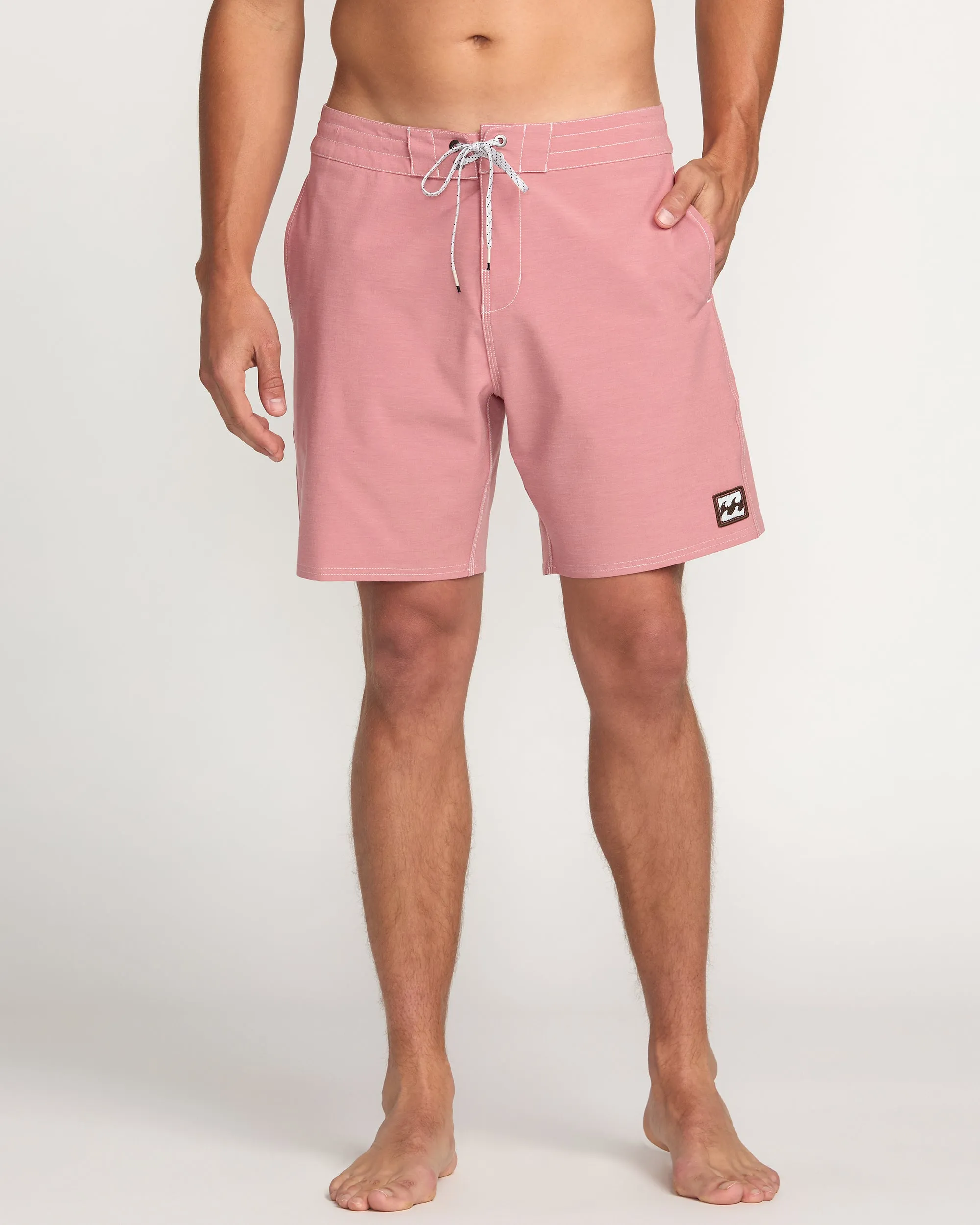 Every Other Day Lo Tide 18" Boardshorts - Dusty Rose Billabong