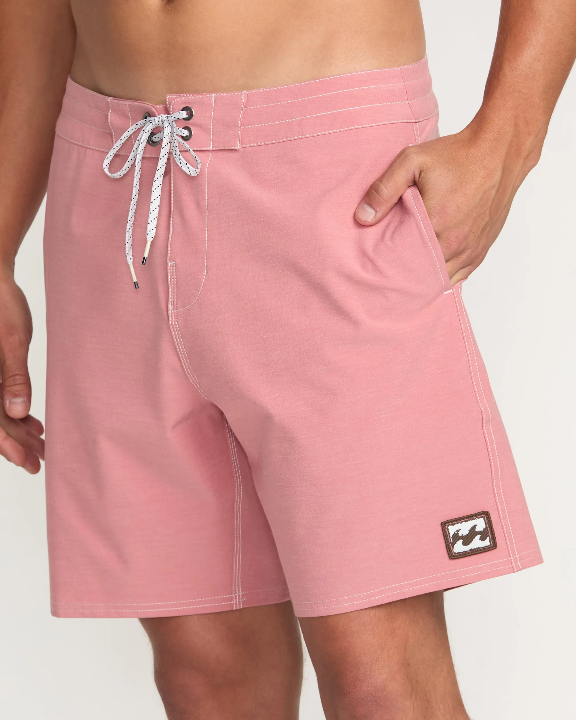 Every Other Day Lo Tide 18" Boardshorts - Dusty Rose Billabong