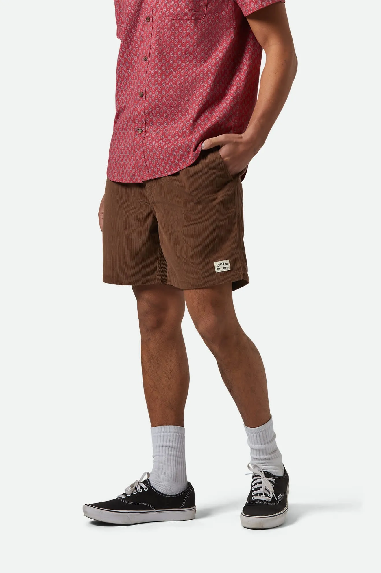 Everyday Corduroy Short - Pinecone Brown Brixton
